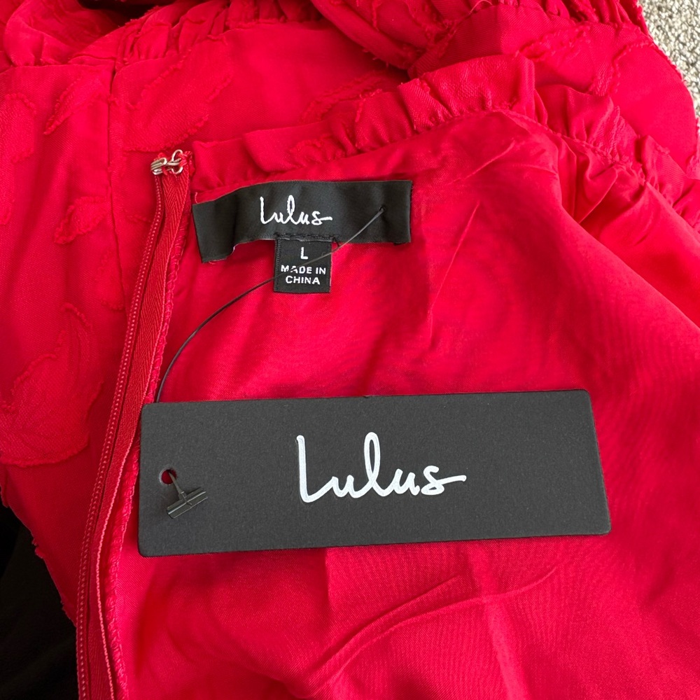 Lulu’s Red Mini Dress - Picture 5 of 7